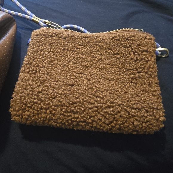 NWOT Anthroplogie Brown Annie Sherpa Tote - Picture 3 of 7